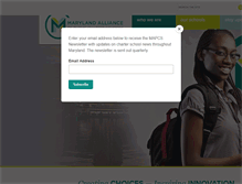 Tablet Screenshot of marylandcharterschools.org